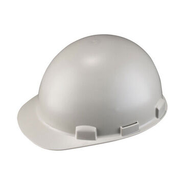 Type 2 Hard Hat, 12 in lg x 6.5 in ht, One Size, Gray, ABS, Polycarbonate, Ratchet