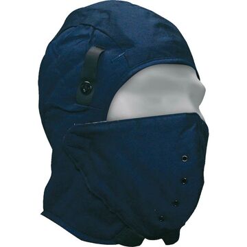 Doublure de casque, taille unique, bleu marine, molleton de coton