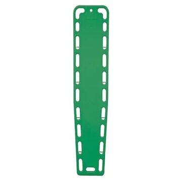 Spinal Board, 74 in x 19 in x 2.75 in, Plastic, Green