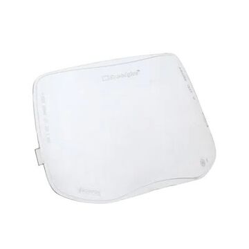 Plaque de protection extérieure pour casque de soudage, 4 pouce largeur, 6 pouce longueur, transparent, polycarbonate