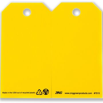 Étiquette de sécurité écologique vide 5.75 haut x 3 large, 10/paquet