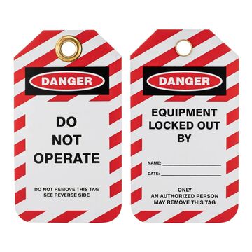 Lockout Tags Do Not Operate 10/pk
