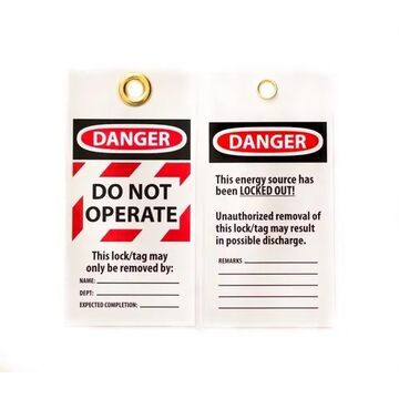 Étiquette 10/paquet Danger Do Not Operate