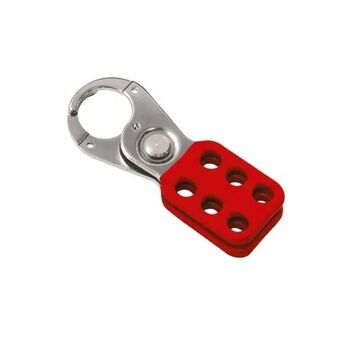 Hasp Steel Red 1.5in Diameter With Tabs