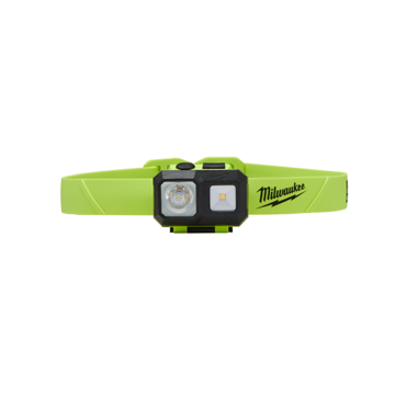 Headlamp, Plastic, 50000 hr Life, Alkaline Battery, Adjustable Focus Beam