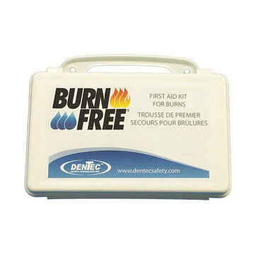 Burn Care Emergency First Aid Kit, 5 in wd, Plastic