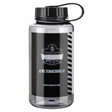 Water Bottle, 1 l, Tritan Copolyester Plastic, Gray