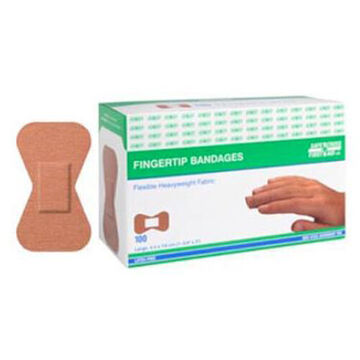 Bandage pour le bout des doigts, petit, 4.4 cm wd x 5.1 cm lg, tissu