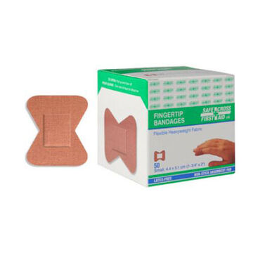 Bandage pour le bout des doigts, petit, 4.4 cm wd x 5.1 cm lg, tissu