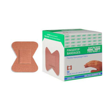 Finger Tip Bandage, Small, 4.4 cm wd x 5.1 cm lg, Fabric