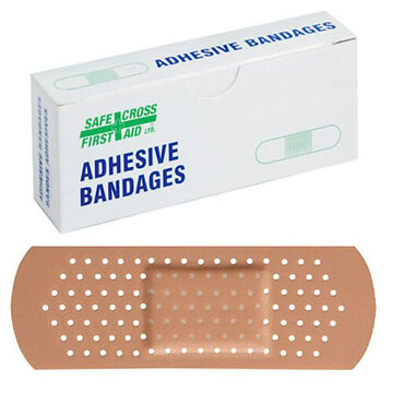 Bande de bandage, 2.5 cm wd x 7.6 cm lg, plastique