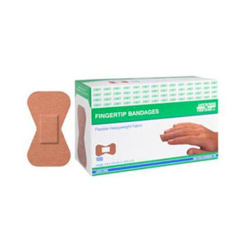 Finger Tip Bandage, Small, 4.4 cm wd x 5.1 cm lg, Fabric