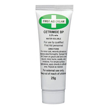 First Aid Cream, Tube, 25 g, Cetostearyl Alcoho, Methylparaben, Odorless, 0.93 to 0.97