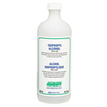 Rubbing Alcohol, 500 ml, Bottle, Liquid, 99% Isopropyl