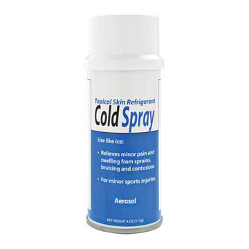 Cold Spray, Aerosol Can, 4 oz, Propane, Isobutane, Gas, Clear, 46 psi, 0.5581