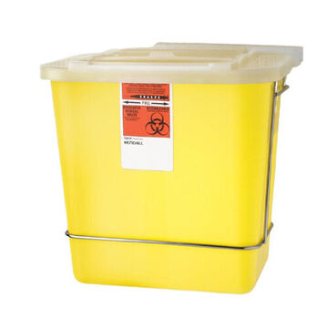 Sharps Biohazard Container, 2 gal, Yellow
