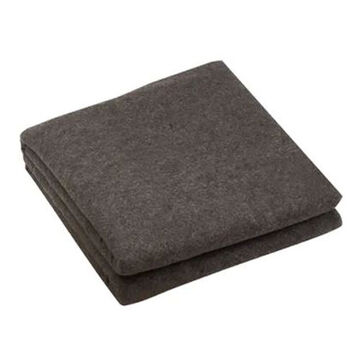 Couverture douce, polyvalente, 60 pouce de wd x 84 pouce de lg, 50% laine, 50% fibres multi-mélanges, gris