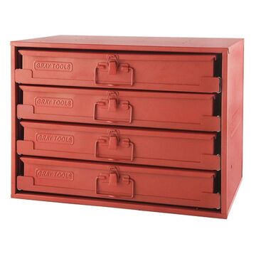 Compartment Rack With 4 Drawers Red