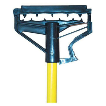 Easy Change Mop Handle, 62 in lg, Yellow Fiberglass