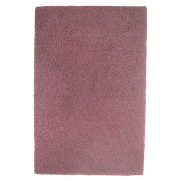 Hand Scouring Pad, 6 in wd x 7 in lg, Maroon