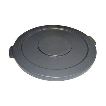 Garbage Can, 24 in id x 26-1/4 in od x 1-3/8 in Ht, Gray, 44 gal