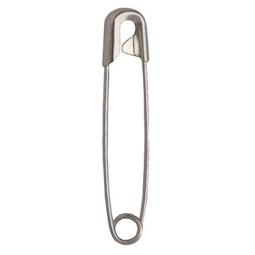 Safety Pin, Nickel Plated