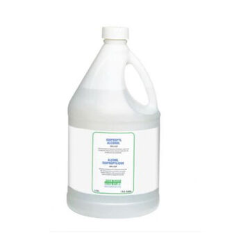 Alcohol Isopropyl, 4 L, 100% Isopropyl Alcohol, Completely Soluble, 4.1 Pa