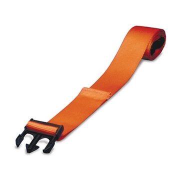 Restraint Strap, 2 in wd x 6 ft lg, Nylon, Orange