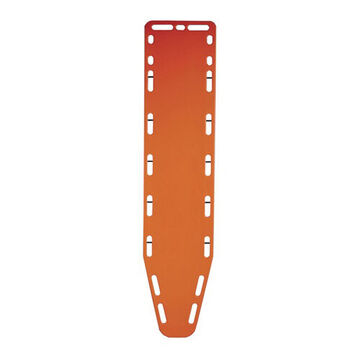 Null Spinal Backboard, 16 in wd x 70 in lg x 72-3/4 in ht, Plastic, Orange