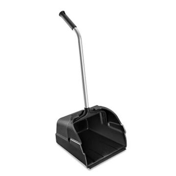 Jumbo Standing Dust Pan, 13 in wd x 33 in ht x 14 in dp, Plastic