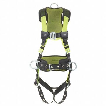 Harness Full Body, 2xl, 420 Lb Capacity, Green, Stretchable Polyester