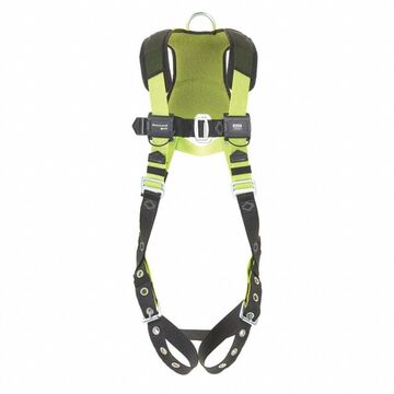 Harness Full Body, 2xl, 420 Lb Capacity, Green, Stretchable Polyester