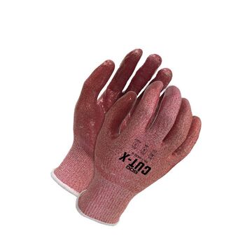 Cut-x Silicone Coated Gloves, 13 Ga, Hppe, Red