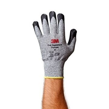 Medium-Duty Comfort Grip Gloves, Medium, Gray, Polyethylene
