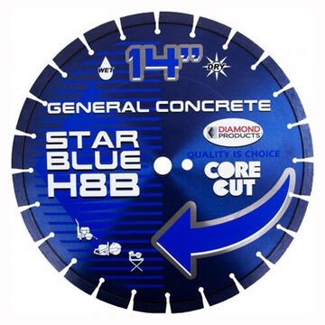 General Purpose Saw Blade, 0.125 in x 12 in, Blue