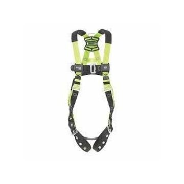 Fall Arrest Harness, 2XL, 420 lb Capacity, Green, Polyester