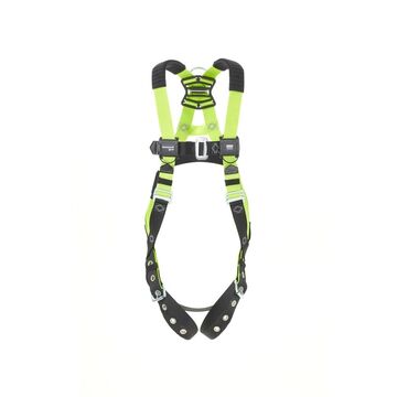 Fall Arrest Harness, 2XL, 420 lb Capacity, Green, Polyester