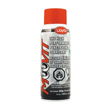 Lubrifiant pénétrant haute performance, aérosol de 14 oz, liquide, gris, type carburant