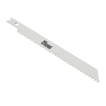 T Shank Jig Saw Blade, 3/8 in x 4 in x 0.04 in, 6 TPI, Bi-Metal