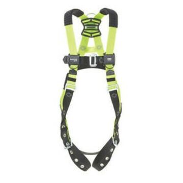 Fall Arrest Harness, 2XL, 420 lb Capacity, Green, Polyester