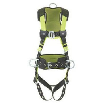 Harness Full Body, S/m, 420 Lb Capacity, Green, Stretchable Polyester