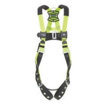 Fall Arrest Harness, 2XL, 420 lb Capacity, Green, Polyester