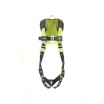 Harness Full Body, Universal, 420 Lb Capacity, Green, Stretchable Polyester