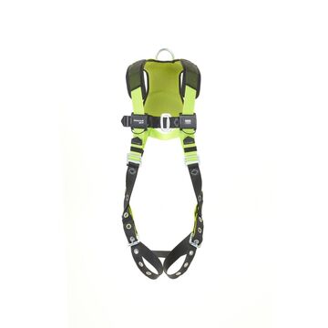 Harness Full Body, Universal, 420 Lb Capacity, Green, Stretchable Polyester