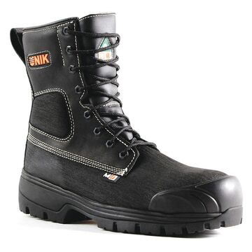 Safety Boots 8in Internal Spikes Soles Black