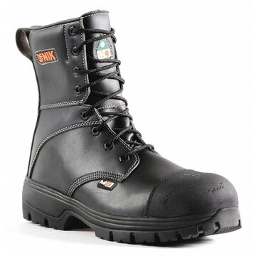 Bottes de sécurité noire 8po semelle glace sèche