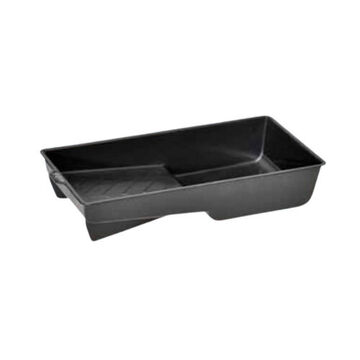 Trim Paint Tray, 1/4 l/qt, Plastic, Black, 4 in