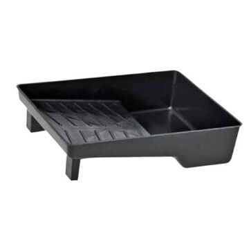 Heavy Duty Deep Well Paint Tray, 2 l/qt, Plastic, Black, 9-1/2 in