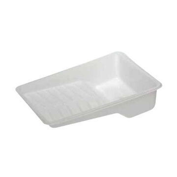 Standard Paint Tray, 2 l/qt, Plastic, White, 9-1/2 in