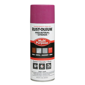 Multi Purpose Spray Paint, 12 oz, Aerosol Can, Liquid, Purple, Gloss